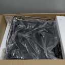 SNTD Dish Drying Rack, Expandable Dish Rack for Kitchen Counter, Stainless Steel Dish Drainer with Drainboard Set and Utensil Holder (Black)