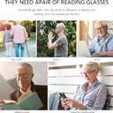 Reading Glasses for Women Men Square Oval Readers with Spring Hinge Anti UV Glare