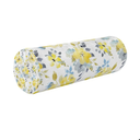 Oyihfvs Floral Yellow Blue Flowers Round Memory Foam Pillow, Travel Pillow with Removable Washable Cover for Head Neck Legs Support 5.5 x 5.5 x 17 inch