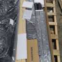 VECELO Queen Size Bed Frame with Upholstered Headboard, Velvet Platform Bedframe Mattress Foundation, Strong Wood Slat Support, No Box Spring Needed, Grey