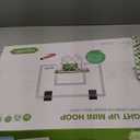 ropoda Mini Basketball Hoop - Glow in The Dark, Over The Door Basketball Hoop Indoor, Indoor Basketball Hoop Backboards for Teens and Adults, Mini Hoop for Kids with 4 Balls and Pump (Green)