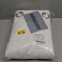 NICETOWN 100% Blackout Window Curtain Panels, Cold and Full Light Blocking Drapes with Black Liner for Nursery, 84 inches Drop Thermal Insulated Draperies (White, 2 Pieces, 52 Wide Each Panel)