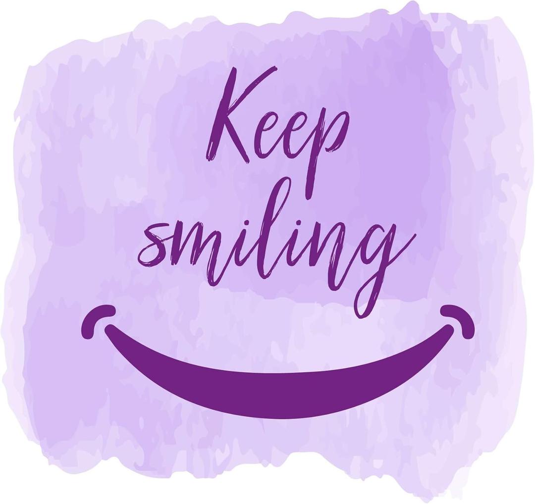 Children Keep Smiling Happiness Quote Wall Decal Decoration Happy Smiling Face Keep Smiling Happy Life Quotes Lasts Years and Easily Removable - Size: 40 in(W) x 36 in(H)