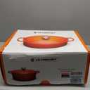 Le Creuset Enameled Cast Iron Signature Round Dutch Oven, 7.25 qt., Flame (7.25 Qt, Flame)