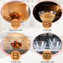4 PCS Glass Bowls, 6.6inch Clear Glass Cereal Bowls, Flat Bottom Serving Bowls Microwave Dishwasher Safe
