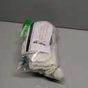 Farmhouse Knitted Mini Christmas Stockings: 12 Pack 7 Inch Cable Knit Fireplace Stockings, Rustic Cozy Hanging Xmas Stockings Decorations for Indoor Family Holiday Decor Dcor, White Grey Light Brown