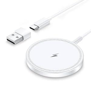 Magnetic Wireless Magsafe Charger iPhone: Charging Pad for iPhone 17-12 Series & AirPods Pro 4-2, Strong Magnet, Dual Ports, Case-Friendly, Lightweight for Travel Home Office Nightstand Desk