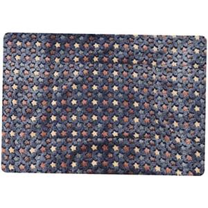 GRIRIW Warm Pets Blanket Double-Sided Flannel Pad for Dogs Thicken Cushion Star Pattern Soft for Comfort 31" x 39"