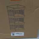 Lifewit Plastic Stackable Storage Baskets, 4 Tier Stacking Bins for Closet Wardrobe, Playroom, Kitchen and Pantry Organization, Large Capacity Multi-Functional Stackable Storage Containers Shelves (White)