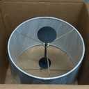 Aspen Creative 32311 Transitional Hardback Empire Shaped Spider Construction Lamp Shade in Light Blue, 14" wide (12" x 14" x 10")