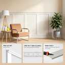 WADILE Premade Board and Batten Wall Panel Kit | Paintable PS Wall Moulding Kit, 12 Slats, 3 Decorative Edge Trims, Decorative Wall Panels, Living Room Bedroom Hallway