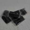 AmzGod Door Hinges Matte Black - 8Pack Black Door Hinges 3.5 Inch Rounded Interior Door Hinge with 5/8" Radius Corners - Black Hinges for Doors 3 1/2 Inches Flat Iron Residential Door Hardware