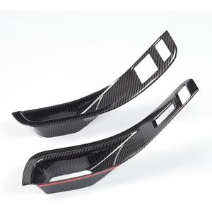 RT-TCZ Carbon Fiber Door Handle Window Lifter Control Switch Button Panel Cover Sticker Trim Interior Decoration Accessories for Chevrolet Camaro 2010-2015