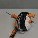 Drain Auger, Clog Remover with Drill Adapter, 25 Feet Flexible Plumbing Snake Use Manually or Powered for Kitchen,Bathrom and Shower Sink, Comes with Gloves,(Orange)