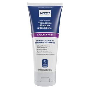 MG217 Psoriasis Shampoo and Conditioner with Salicylic Acid, Therapeutic Scalp Treatment, Softens, Lifts, Removes Scaling, Psoriasis Scalp Treatment, Salicylic Acid Shampoo and Conditioner, 8floz Tube