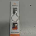 Bandletic Magnetic Silicone Band Compatible with Samsung Galaxy Watch 7 6 5 4 FE 40mm 44mm/for Galaxy Watch 6 4 Classic 43mm 47mm 42mm 46mm/Watch 5 Pro 45mm, 20mm No Gap Sport Strap for Men Women (Gray/Orange)