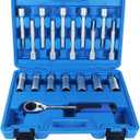 18PCS Steering Hub Suspension Shock Absorber Strut Nut Removal Tool Socket Kit