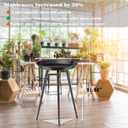 Round Side Table, Small Round End Table Bedside Table, Metal Patio SideTable for Living Room, Bedroom Patio Yard Porch Garden Balcony Bedside Plant Stand Indoor Outdoor, 13 * 21.25 Inches