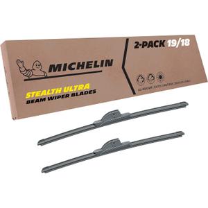 Michelin 19-1918SUBA Stealth Ultra Twin Pack 19 & 18 inch Wiper Blade Fits Select Mini, Mazda, Fiat, Nissan, Mercedes-Benz, Mitsubishi, Hyundai, Chevrolet, Eagle, Model Years (2 Pack)