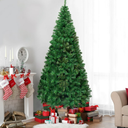 8Ft Artificial PVC Christmas Tree Stand Indoor Outdoor Green