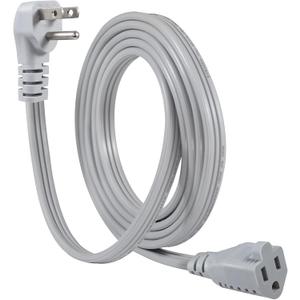 KUNCAN Appliance Power Extension Cord - 3 Prong Flat Wire SPT-3 14 AWG Heavy Duty Male to Female Extender Low Profile Grounded Cable for Major AC Unit, Air Conditioner, Refrigerator (9 Feet)