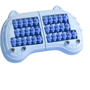 Foot Roller Massager for Plantar Fasciitis Relief, Large Size, Eases Foot Pain & Cold Feet, Enhances Circulation, Portable, Split into Two, Full-Body Washable (Blue)