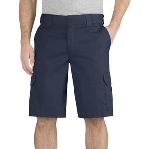 Dickies Men's 11 Inch Regular Fit Stretch Twill Cargo Short, Dark Navy, 44