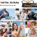 HuwaiH 360 Rotatable Magnetic Ring Stand for iPhone 16e Case, Compatible with MagSafe, Military-Grade Shockproof, Anti-Scratch Matte Translucent Phone Case for iPhone 16e(Black)