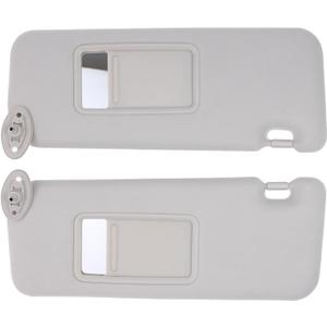 2Pcs Gray Driver and Passenger Side Sun Visor for Scion tC 2.4L 2005-2010