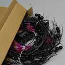 TURNMEON Extra Long 9 Ft 72 LED Halloween Willow Vine Twig Decor Garland with 24 Purple Bats Lights 8 Modes Timer Waterproof Battery Operated Halloween Decorations Home Wall Fireplace