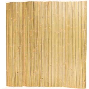 Bamboo Slat Fence 4ft H x 13ft L, Bamboo Privacy Fence 4ft High, Natural Bamboo Fencing, Decorative Bamboo Fence for Backyard, Balcony, Garden, and Pool Area