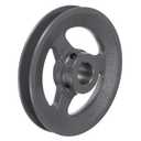 Uxcell BK62-1 V-Belt Sheave 1"Bore 5.95"OD Single Groove Web Sheave Bored-to-Size Sheave, Cast Iron, Belt Section for 3L or B Belt