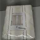 INK+IVY Boho Curtains for Bedroom & Living Room, 100% Cotton Tufted Chenille Stripe Modern Farmhouse Curtains, Light Filtering Drapes, 50" x 95", Ivory