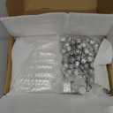 100 Pcs Small Clear Vials Spice Mini Jars with Lids Mini Glass Bottles with Screw Aluminum Metal Caps Tiny Jars Sample Containers for Powder Cream Cosmetic Jewelry Wedding (10 ml,Silver Caps)