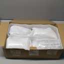 Potchen 4 Sets 32oz Cookie Jars Glass Candy Jar with Heart Lids Decorative Heart Containers Food Storage Canister with Airtight Lid for Valentines Party Table Decoration(Clear Lid)