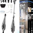 11-in-1 Steam Mop, 1550W Powerful Handheld Steam Cleaner, 260F Multi-Functional Floor Steamer with 21.3FT Cord for Floors, Hardwood, Tiles, Grout, Windows, Kitchen, Bath, Adjustable (Grey)