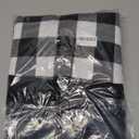 Sattiyrch Buffalo Plaid Christmas Tree Skirt 36 in,Black and White Buffalo Check Christmas Tree Skirt for Holiday Christmas Decorations (36in, White and Black)