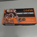 COFIT Wrist Straps for Weightlifting, Workout Wrist Wraps with Dual-Layer Oxford Leather, Enhanced Grip for Optimal Hand and Wrist Protection, Gym Lifting Straps for Deadlift and Powerlifting (Standard size (palm length over 7in), 05. Blue)