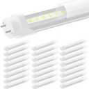 ONLYLUX T8 Led Bulbs 4 Foot, 24-Pack 28W 4000Lm Daylight, 4ft Led Bulbs T8 T10 T12 Led Tube Light Replace F32T8 Fluorescent Tubo, Dual-End, Ballast Bypass, Frosted Cover