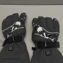 Winter Warm Gloves for Men Women Battery Powered Waterproof Gloves Windproof Glove for Outdoor Cycling Ski