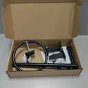 Matte Black Bathroom Accessories Set, KLJKPA 4 Pieces Bathroom Hardware Set, 24 inch Towel Bar, Towel Racks for Bathroom, Robe Towel Hooks, Toilet Paper Holder Wall Mounted