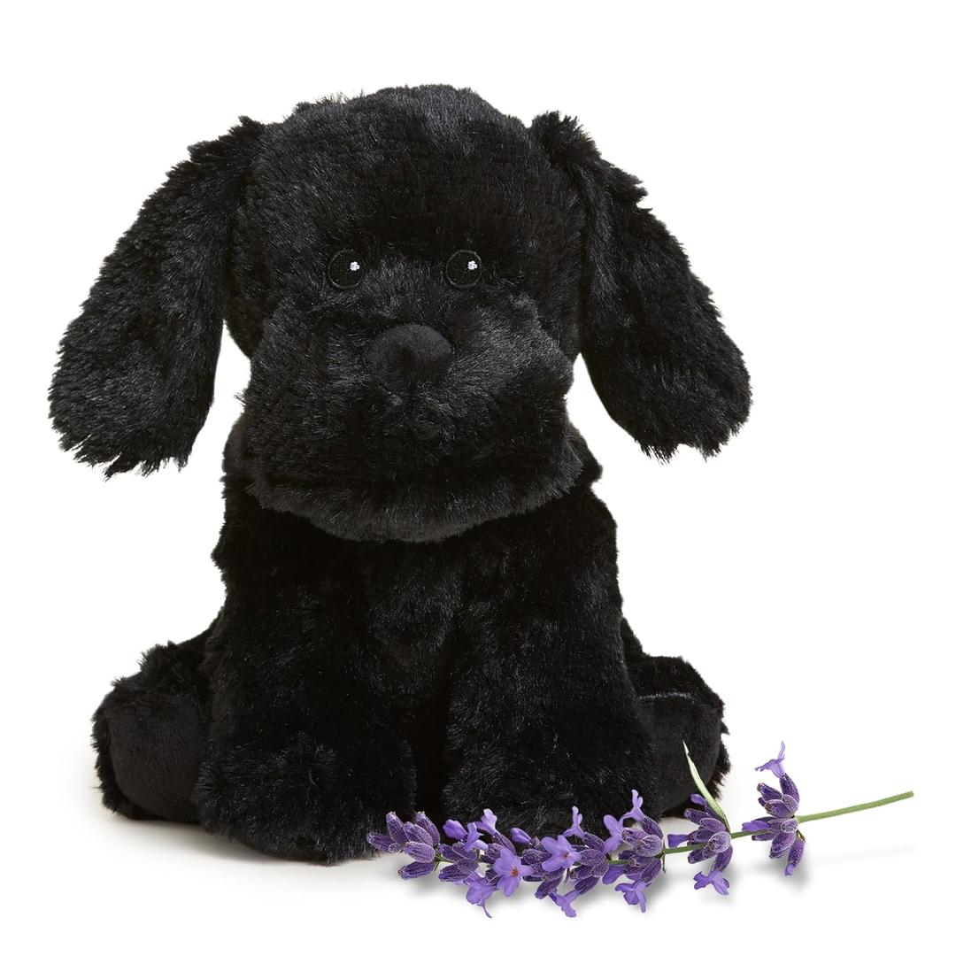 Warmies Black Labrador Microwavable, Hot or Cold for Cool Relaxation and Warm Relief, Lavender Scented Cozy Plush Animal