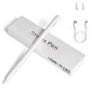 Stylus Pens for Touch Screens, Universal Fine Point iPad Pencil with Magnetic Adsorption Compatible with iPhone/iPad/Samsung/Android/Tablet & Other Touch Screens (White)