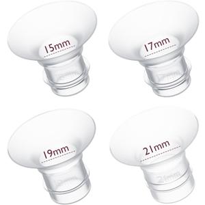Momcozy Flange Insert 15/17/19/21mm Compatible with 24mm Flange/Shield of Most Pumps,Fit for Momcozy S9Pro/S12Pro/S12Pro-Quick Replacement Accessories, 4PCS