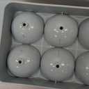 Large Ice Ball Maker Mold, 2.5" Round Ice Cube Mold for Whiskey Bourbon Cocktail, 8 Balls, Sphere Ice Mold, Big Ice Cube Tray with Container and Tongs, Easy to Fill & Release (Blue)