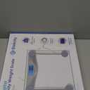 Etekcity Digital Body Weight Bathroom Scale, Large Blue LCD Backlight Display, High Precision Measurements,6mm Tempered Glass, 400 Pounds (11.9 x 11.9 inches, Silver)