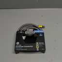 Eastman Ice Maker Connector, 1/4 Inch Compression, Flood Defender Auto Shutoff Valve, 10 Foot Flexible Braided Stainless Steel Hose, 98554