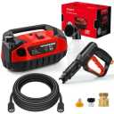 Portable Pressure Washer, 1800 PSI Peak Cold Water Electric Pressure Washer, 1.5 GPM Flow Corded Electric Power Washer for Cleaning Cars, Siding, Driveways, Fencing