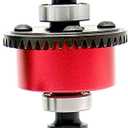Front Rear 43T Differential & 10T Main Gear Upgrades Part for 1/7 FIRETEAM Mojave 6S BLX/1/8 KRATON Notorious Outcast Talion 6S BLX, ARRCat Steel #45 Front Rear Diff Set, Red