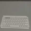 Logitech Pebble Keys 2 K380s, Multi-Device Bluetooth Wireless Keyboard with Customizable Shortcuts, Slim and Portable, Easy-Switch for Windows, macOS, iPadOS, Android, Chrome OS - Tonal White